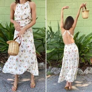 Reformation Harleen Midi Dress Noemi Floral Sz 2 NWT
